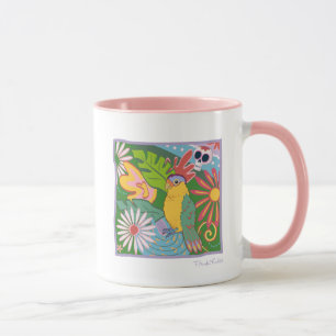 Frida Kahlo Parrot Graphic Mug