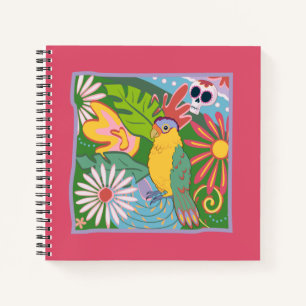 Frida Kahlo Parrot Graphic Notebook