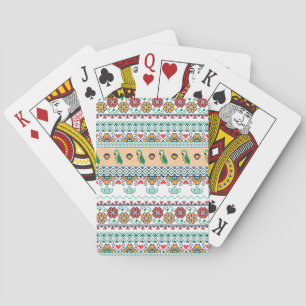 Frida Kahlo   Patrón de Colores Playing Cards