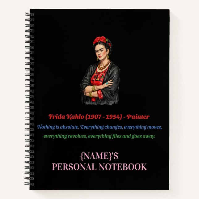 Frida Kahlo Personalized Notebook (Front)