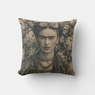 Frida Kahlo Pillow, Cushion, Frida Decor Throw Pillow