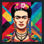 Frida Kahlo Pop Art Portrait – Vibrant Colours  Poster<br><div class="desc">A colourful piece of art meant to celebrate Frida Kahlo’s incredible legacy. It's a pop art portrait that honours her creativity, resilience, and iconic individuality. Known for her powerful self-portraits, bold embrace of Mexican culture, and fearless exploration of identity and pain, Frida was more than an artist—she was a feminist...</div>