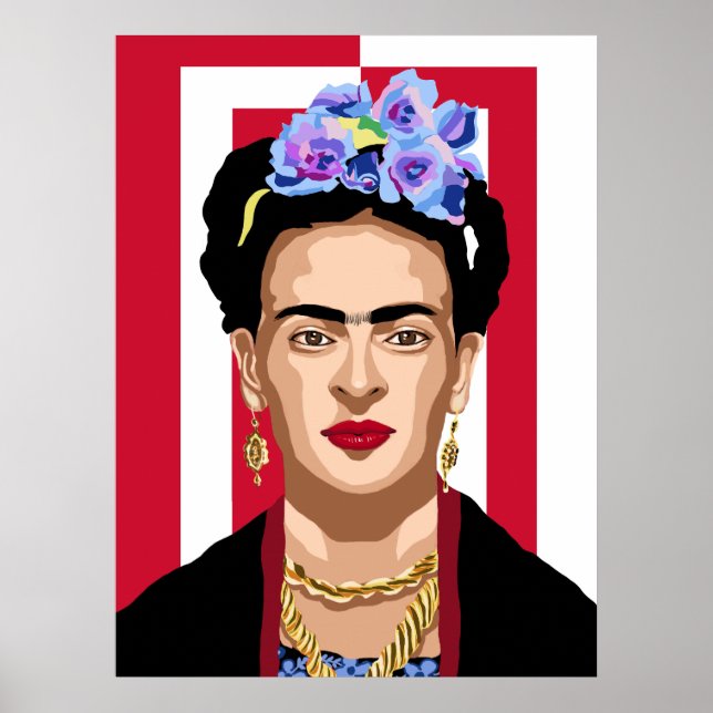 Frida Kahlo pop art Poster (Front)