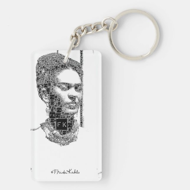 Frida Kahlo Portrait noir et blanc (Dos)
