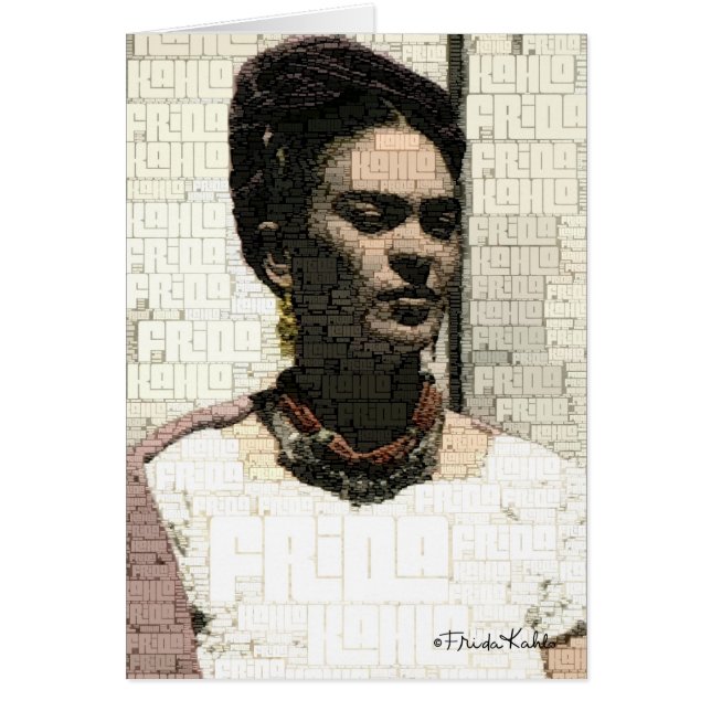 Frida Kahlo Portrait textile (Devant)