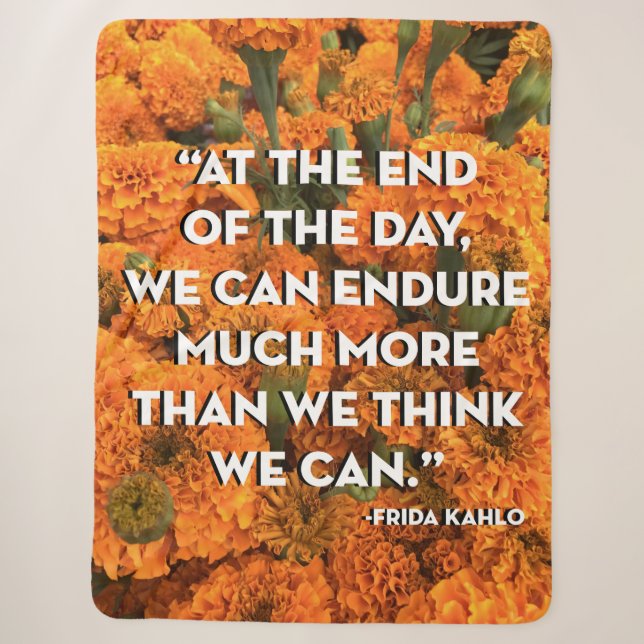 Frida Kahlo Quote Blanket (Front)