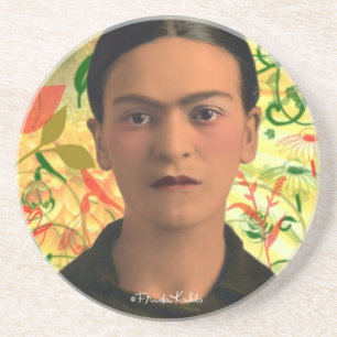 Frida Kahlo Reflejando Coaster