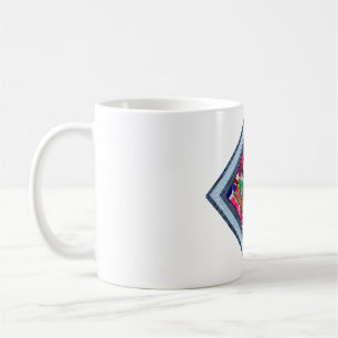 Frida Kahlo Retro Denim Diamond Coffee Mug