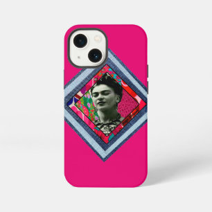 Frida Kahlo Retro Denim Diamond iPhone 13 Mini Case