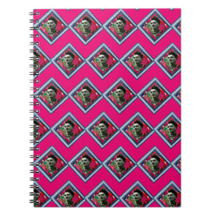 Frida Kahlo Retro Denim Diamond Notebook