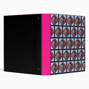 Frida Kahlo Retro Pink Denim Binder