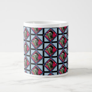 Frida Kahlo Retro Pink Denim Large Coffee Mug
