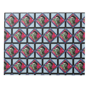 Frida Kahlo Retro Pink Denim Notepad