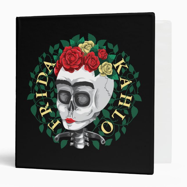 Frida Kahlo | Skull with Rose Crown Binder (Front/Inside)