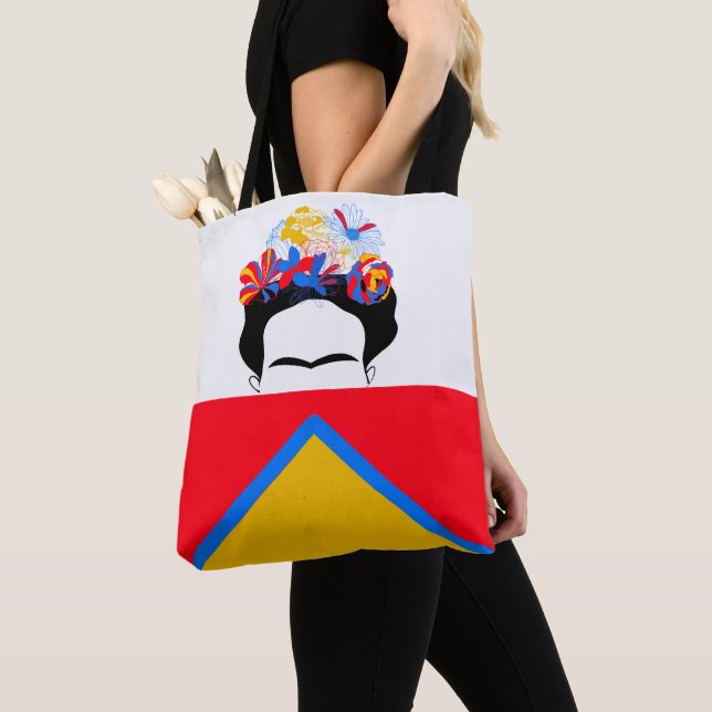 Frida Kahlo Tote Bag (Close Up)