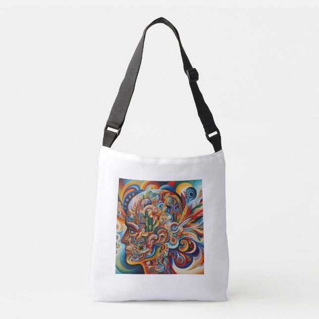 Frida Kahlo Tribute – Artistic Crossbody Bag (Front)