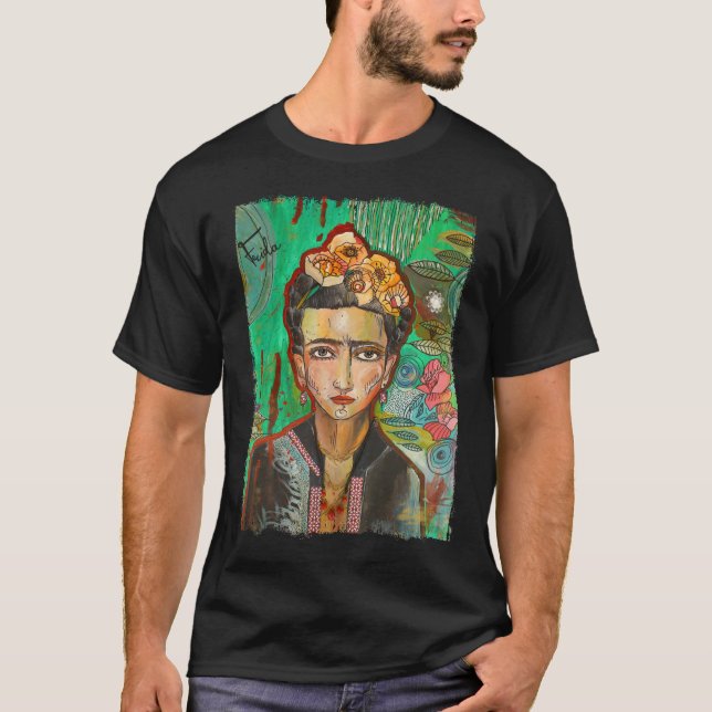 Frida Kahlo Tribute Classic T-shirt (Devant)