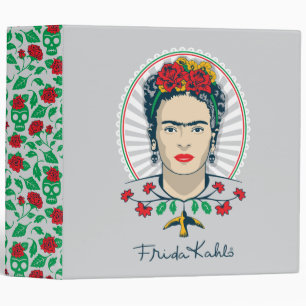 Frida Kahlo Vintage Floral Binder