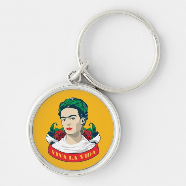 Frida Kahlo | Viva la Vida Keychain (Front)