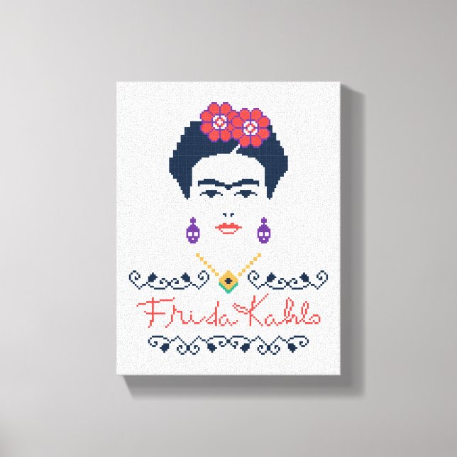 Frida Kahlo | Viva Mexico Canvas Print (Front)