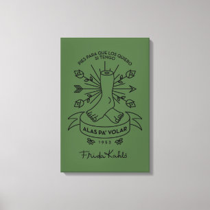 Frida Kahlo   Wings to Fly Canvas Print