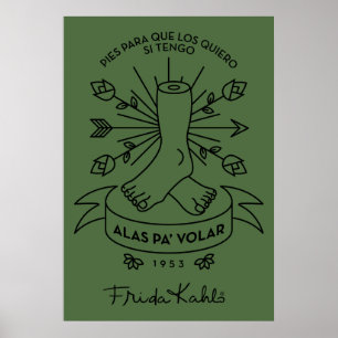 Frida Kahlo   Wings to Fly Poster