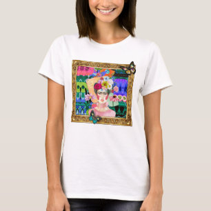 FRIDA se fait encadrer, t-shirts d'art originaux
