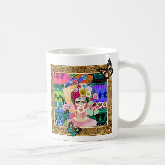 FRIDA se fait encadrer, tasses à café d'art origin (Droite)