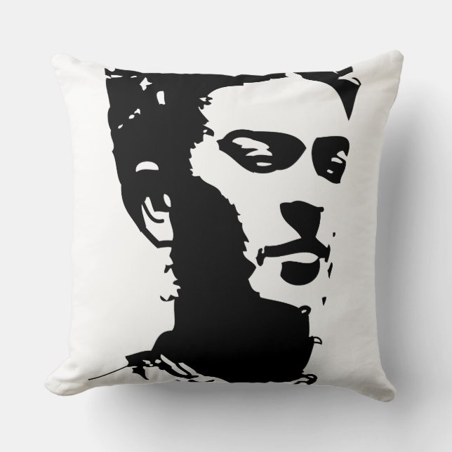 Frida Shadow Portrait Throw Pillow (Front)
