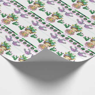 Frida x Cacti Matte Wrapping Paper, 30" x 6' Wrapping Paper