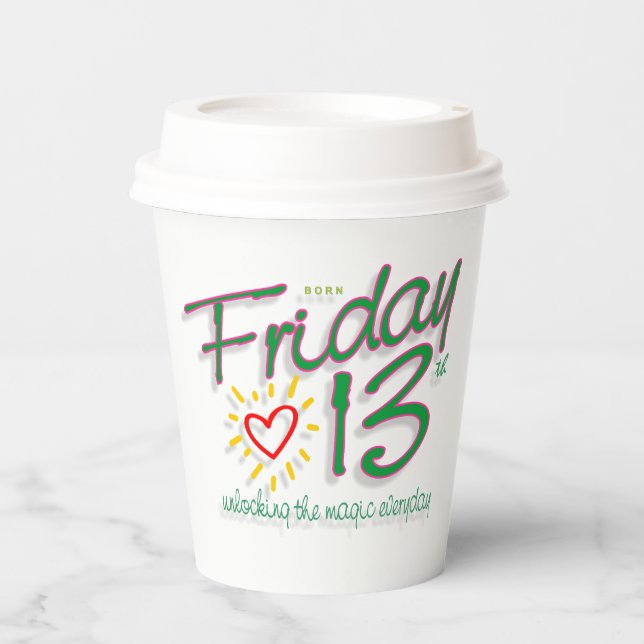 Friday 13th paper cups (Front)