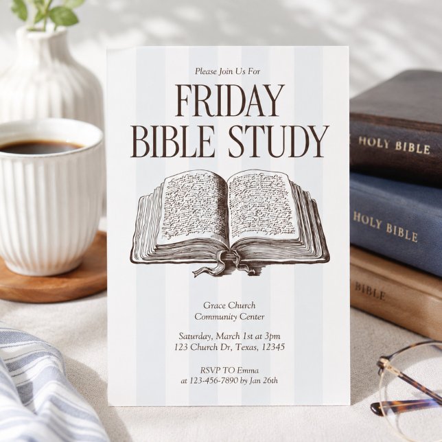 Friday Bible Study Church Invitation (Creator Uploaded)