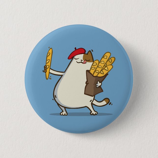 Friday Cat №3 2 Inch Round Button (Front)