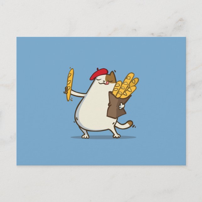Friday Cat №3 Postcard (Front)