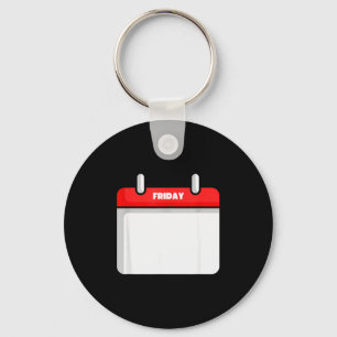 Friday Days Of The Week Halloween Costume Matching Keychain
