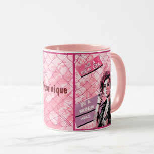 Friday Girl in Monday World. Editable name Mug