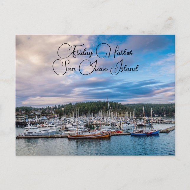 Friday Harbour San Juan Island Postcard (Front)