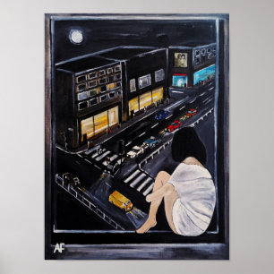 Friday Night Painting by Alfred Fox Poster