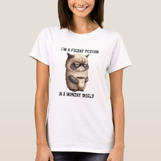 Friday Personne dans un t-shirt mondial de Monday (Devant)