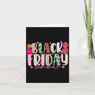 Friday Shopng Crew Christmas Lights Black Shopng F Card