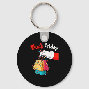 Friday Shopng Squad Christmas Black Shopng Family Keychain