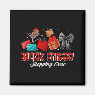 Friday Shopng Squad Christmas Black Shopng Family  Magnet
