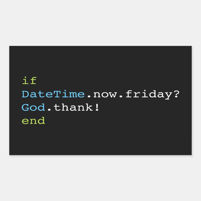 Friday Sticker (Front)