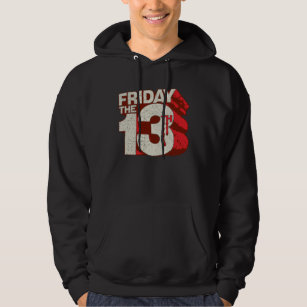 Friday the 13th   Bleeding Stacked 3D Logo Hoodie