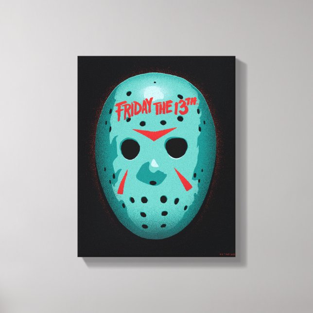 Friday the 13th | Blue Hockey Mask Graphic Canvas Print (Front)
