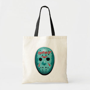 Friday the 13th   Blue Hockey Mask Graphic Tote Bag