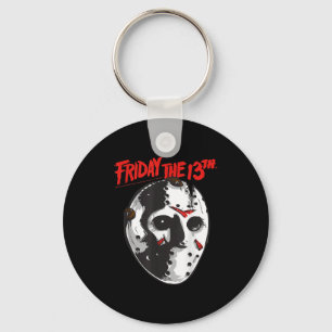 Friday The 13th Halloween Design Mask Art Keychain