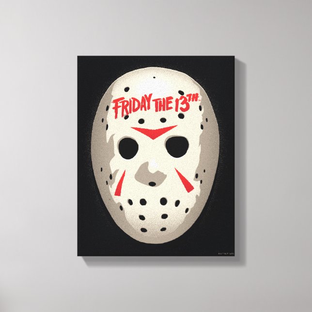Friday the 13th | Hockey Mask Graphic Canvas Print (Front)