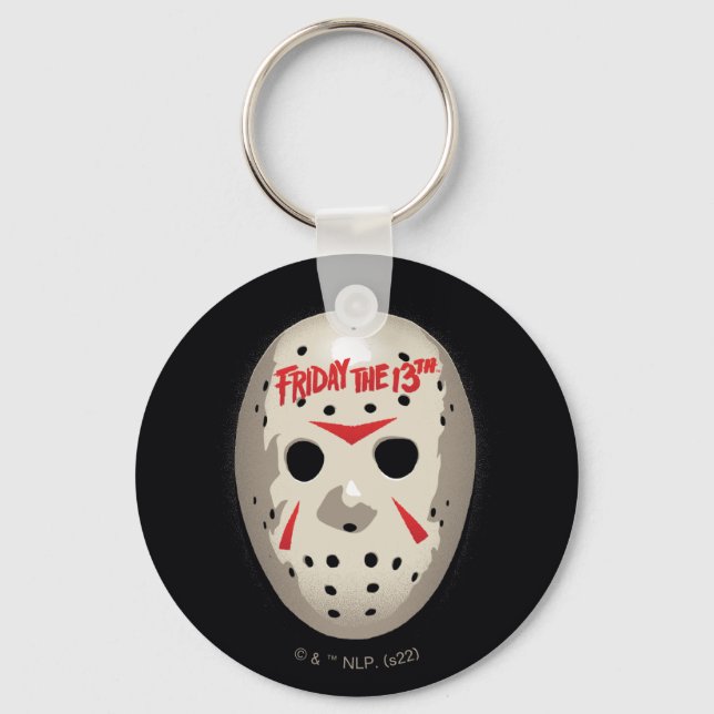 Friday the 13th | Hockey Mask Graphic Keychain (Front)