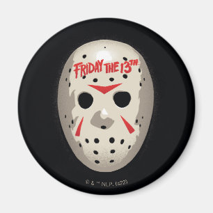 Friday the 13th Hockey Mask Graphic Magnet